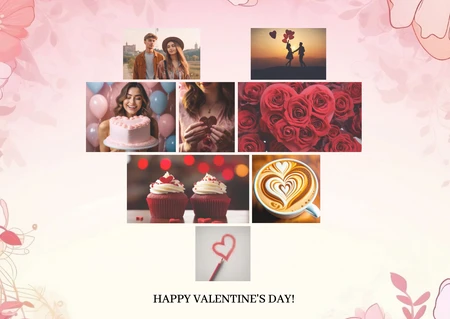 Happy Valentine's Day Collage