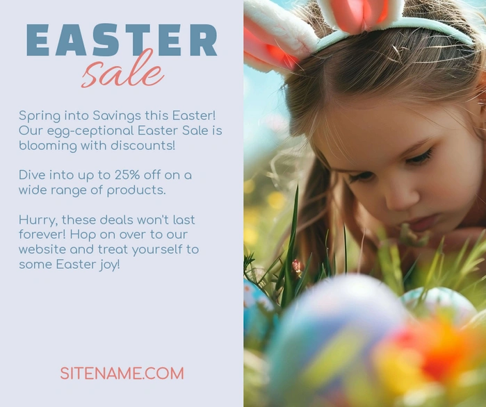 Easter sale promotion