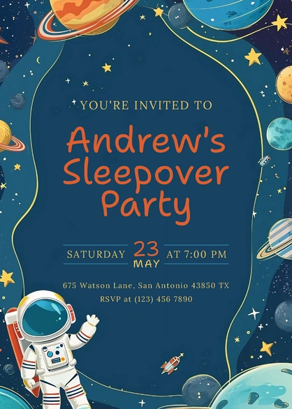 Children's party invitation
