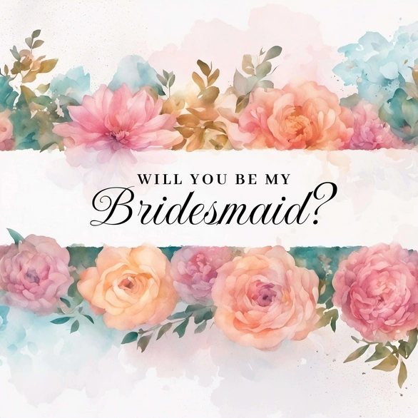 Bridesmaid Invitation Card