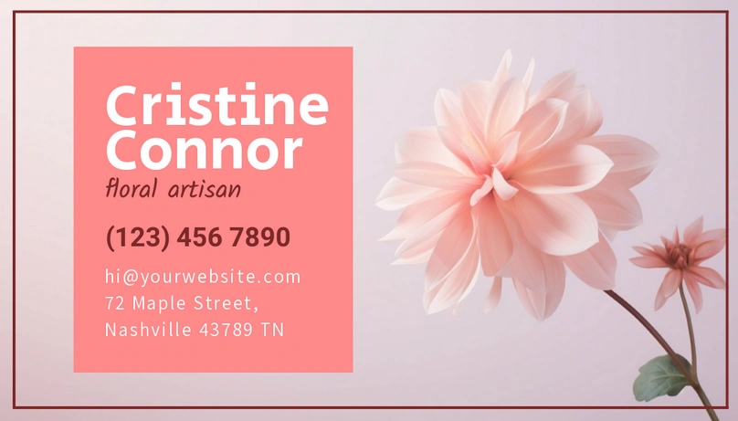 Floral Artisan Business Card
