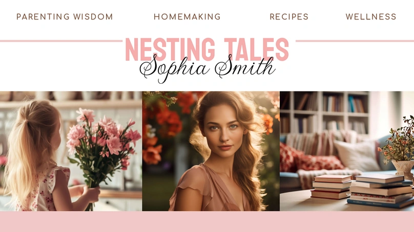 Lifestyle blog banner with focus on homemaking and wellness