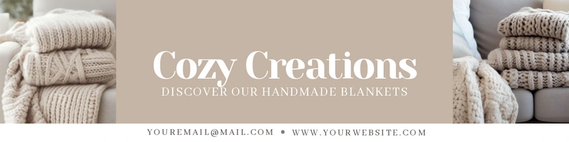 Online Banner for Handmade Home Blankets