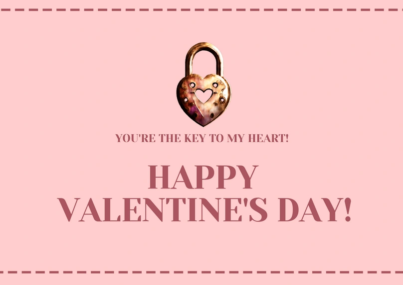 Symbolic Heart Lock for Valentine\'s Day