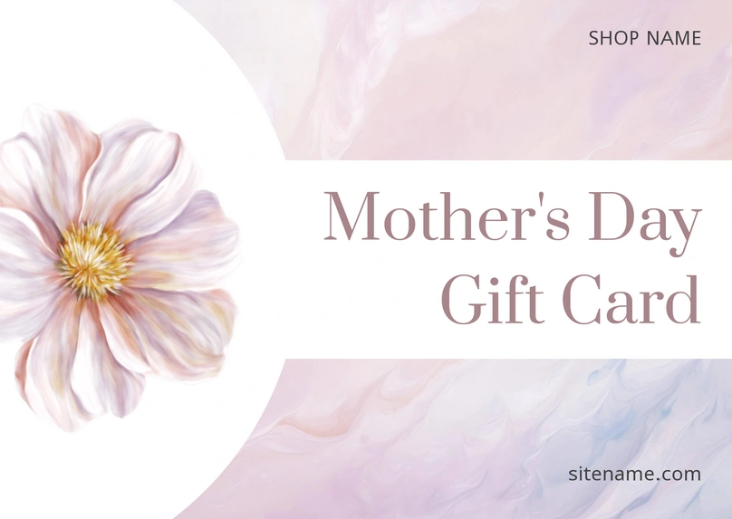 A digital gift card design for Mother's Day