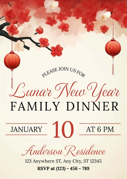 Lunar New Year Invitation