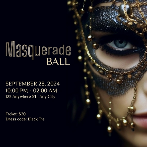 Masquerade Ball Invitation