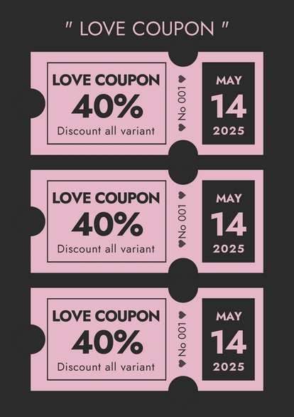 Coupon design with jigsaw puzzle piece shape