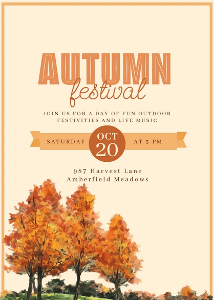 Autumn Festival Event Invitation