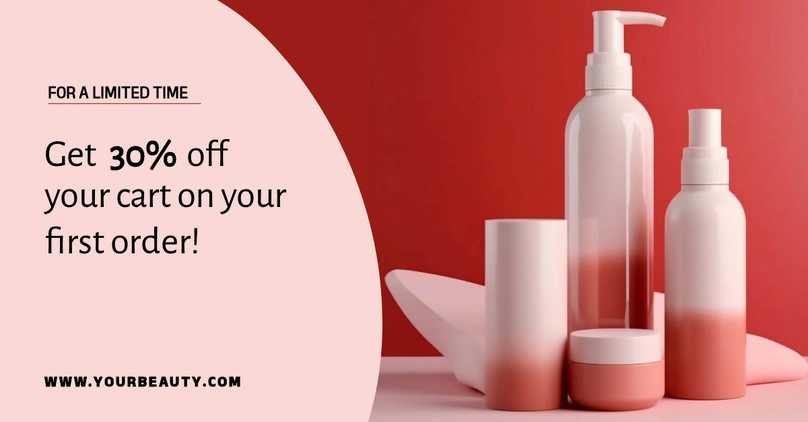 Promotional offer for beauty products