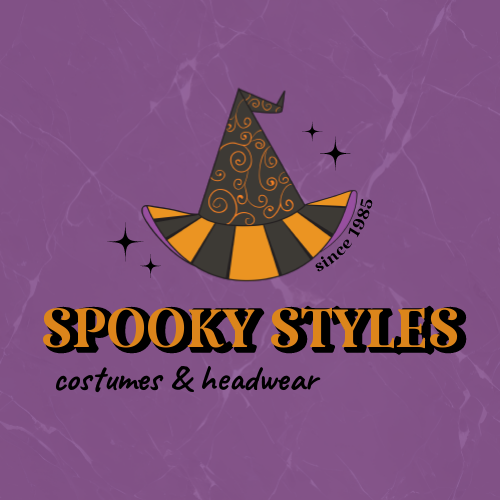 Witch hat with stars logo for Spooky Styles