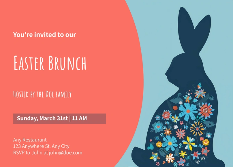 Easter Brunch Event Invitation