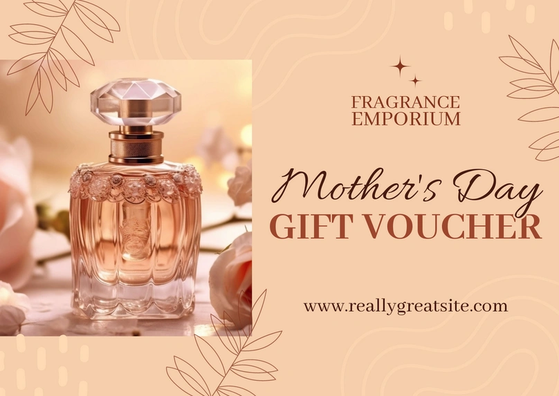 A perfume bottle as a gift for Mother's Day