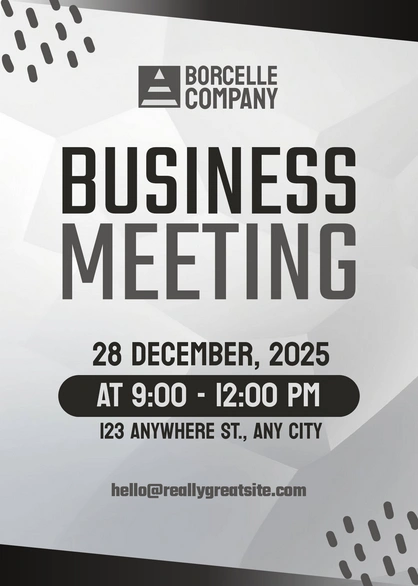 Business Meeting Announcement