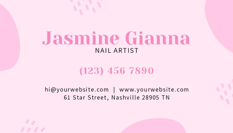 Jasmine Gianna, Nail Artist