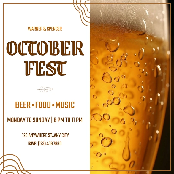 Oktoberfest event invitation