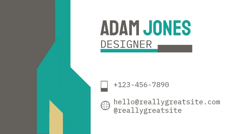A personal business card