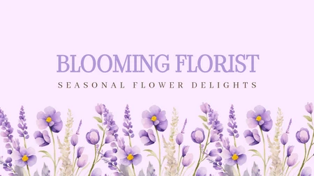 Blooming Florist Seasonal Flower Delights Advertisement