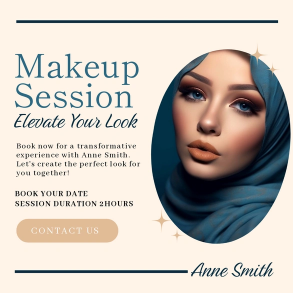 Makeup session advertisement
