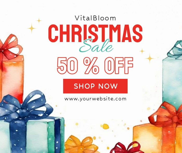 Christmas Sale Promotion with Gift Boxes