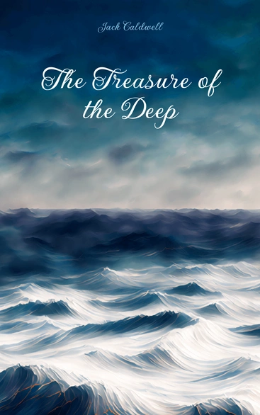 The Treasure of the Deep book cover with ocean waves