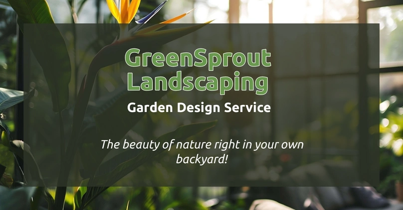 GreenSprout Landscaping web advertisement