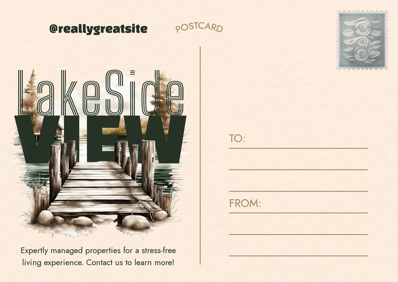 Lakeside Property Management Promotional Postcard