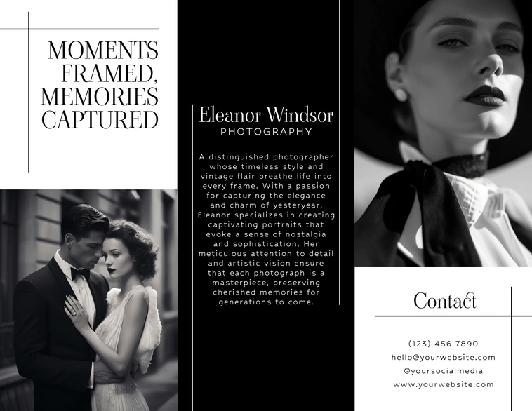 Photography brochure for Eleanor Windsor Photography