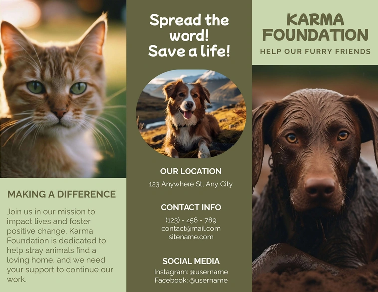 Animal Welfare Charity Flyer