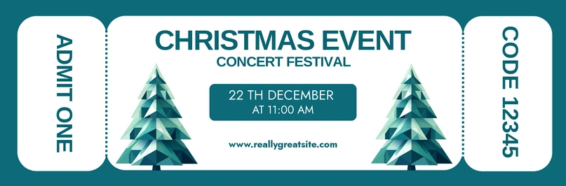 Christmas Event Concert Festival Ticket