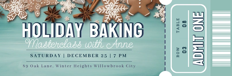 Holiday Baking Event Ticket