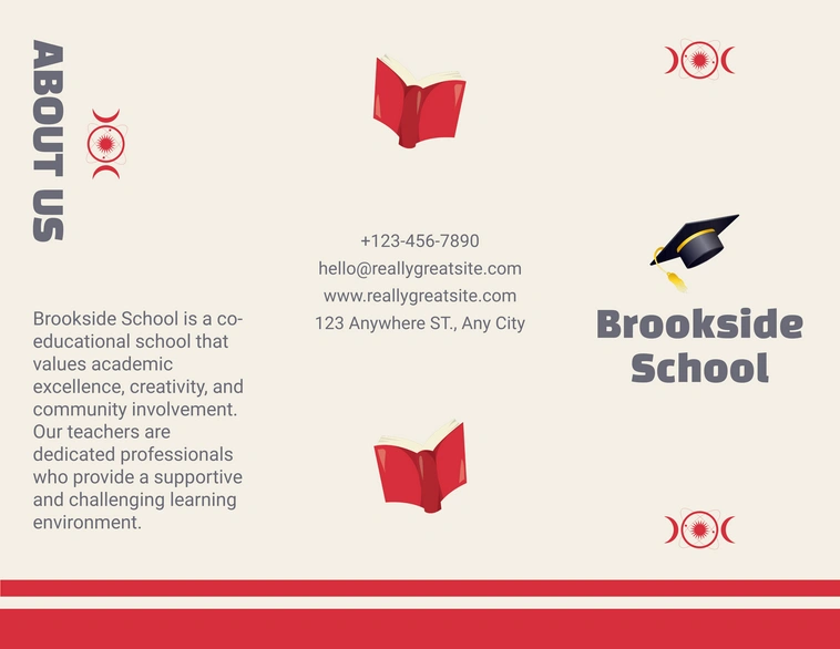 Brookside School promotional material