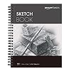 Amazon Basics Sketch Pad, 9"x12", 67 lb. / 100 gsm, 100 Sheets, White