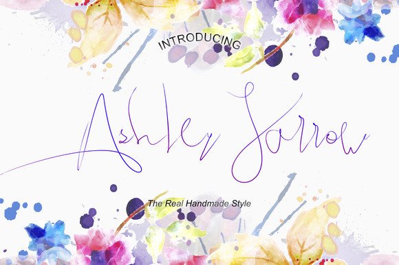 Ashley Jarrow Script & Handwritten Font By BONJOURTYPE