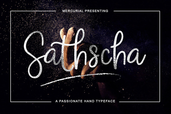Sathscha Script & Handwritten Font By Mercurial