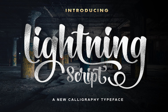 Lightning Script Script & Handwritten Font By Mercurial 1