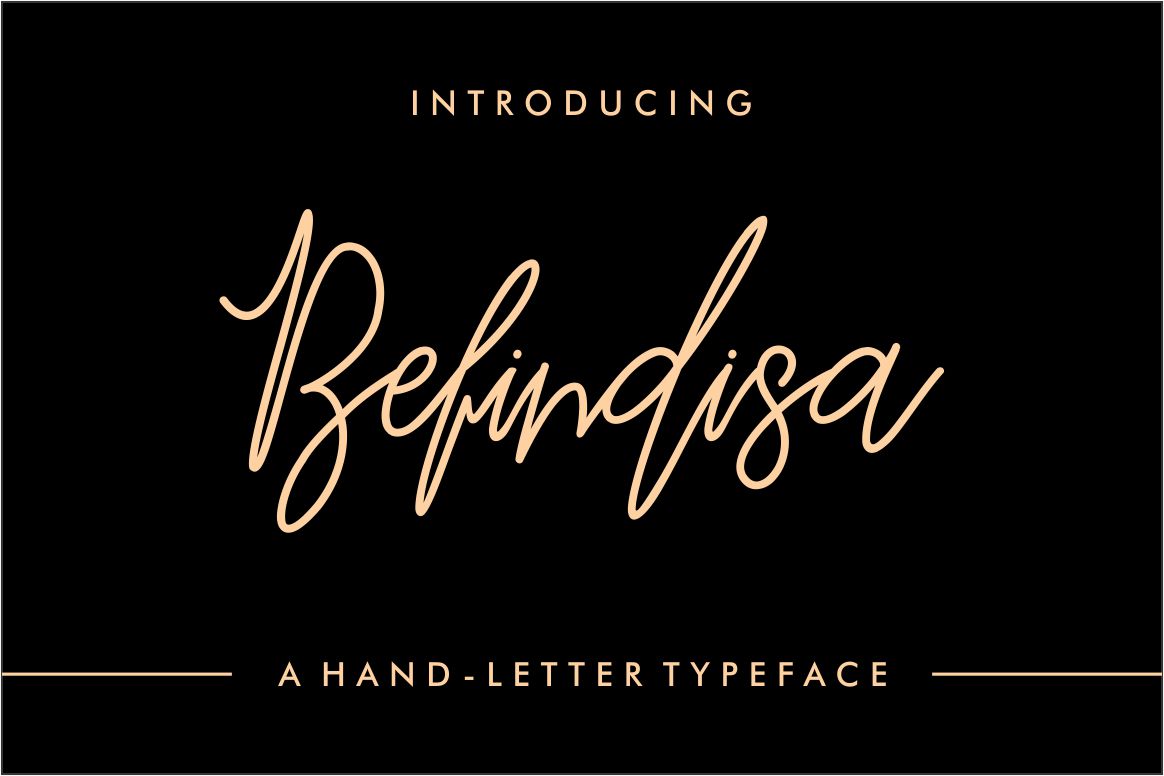 Befindisa Script & Handwritten Font By Mercurial