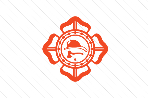 Fireman Badge Bomberos y Policías Archivo de Corte de Manualidades Por Creative Fabrica Crafts