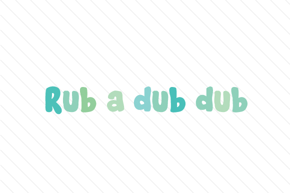 Rub a Dub Dub Kids Craft Cut File By Creative Fabrica Crafts
