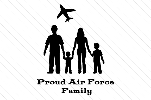 Proud Air Force Family Military Fichier de Découpe pour les Loisirs créatifs Par Creative Fabrica Crafts