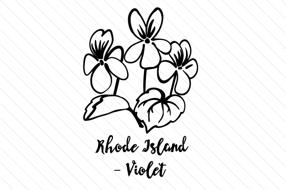 State Flower: Rhode Island Violet State Flowers Craft Cut File By Creative Fabrica Crafts 2