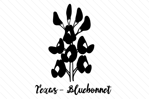 State Flower: Texas Bluebonnet State Flowers Arquivo de corte de artesanato Por Creative Fabrica Crafts 2