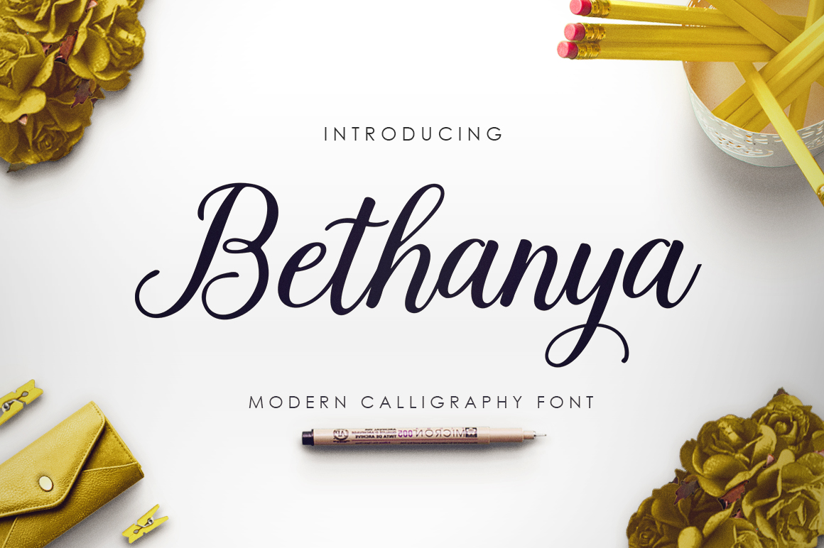 Bethanya Script & Handwritten Font By Megatype