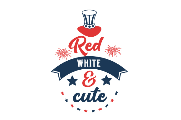 Red, White, and Cute Independence Day Craft Cut File By Creative Fabrica Crafts