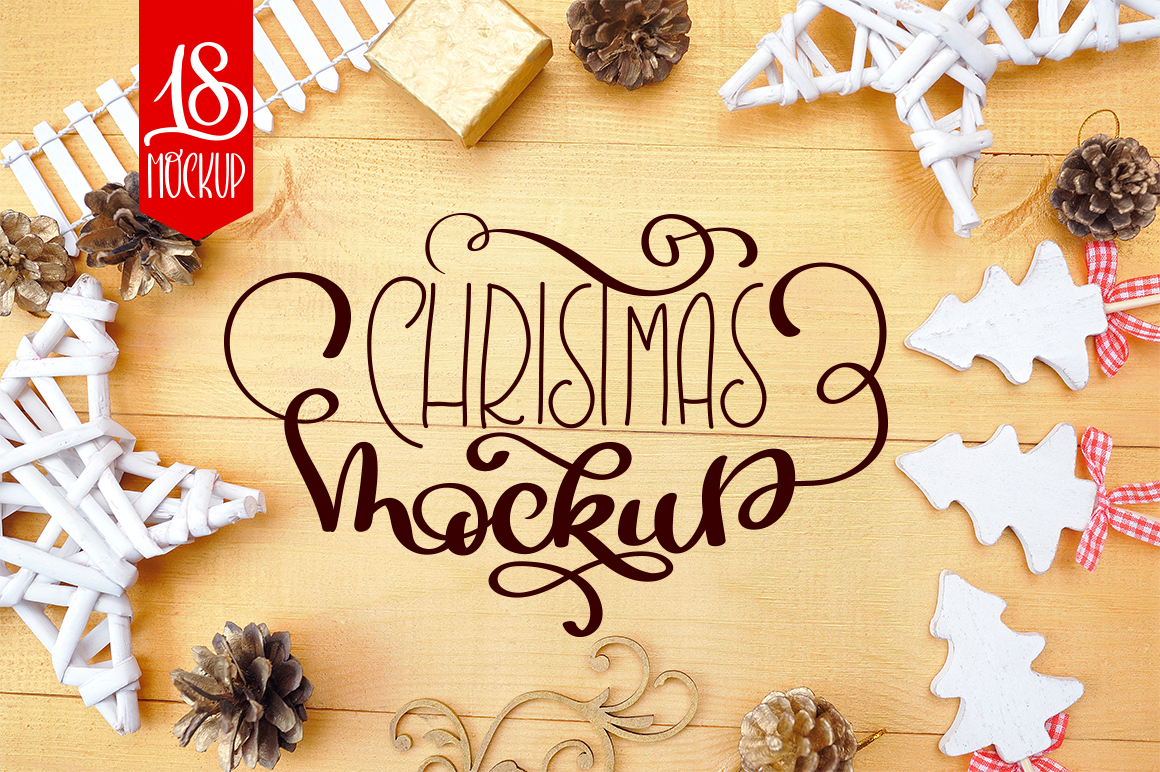 Christmas Mock Up Photos Collection 3 Graphic Product Mockups By Happy Letters