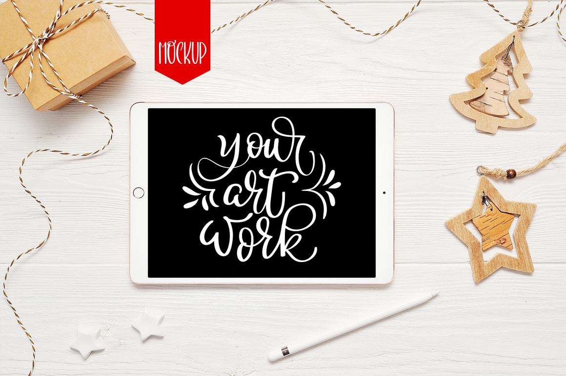 Christmas IPad Mockup Graphic Product Mockups By Happy Letters