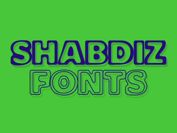 Shabdiz Display Font By shahab.siavash