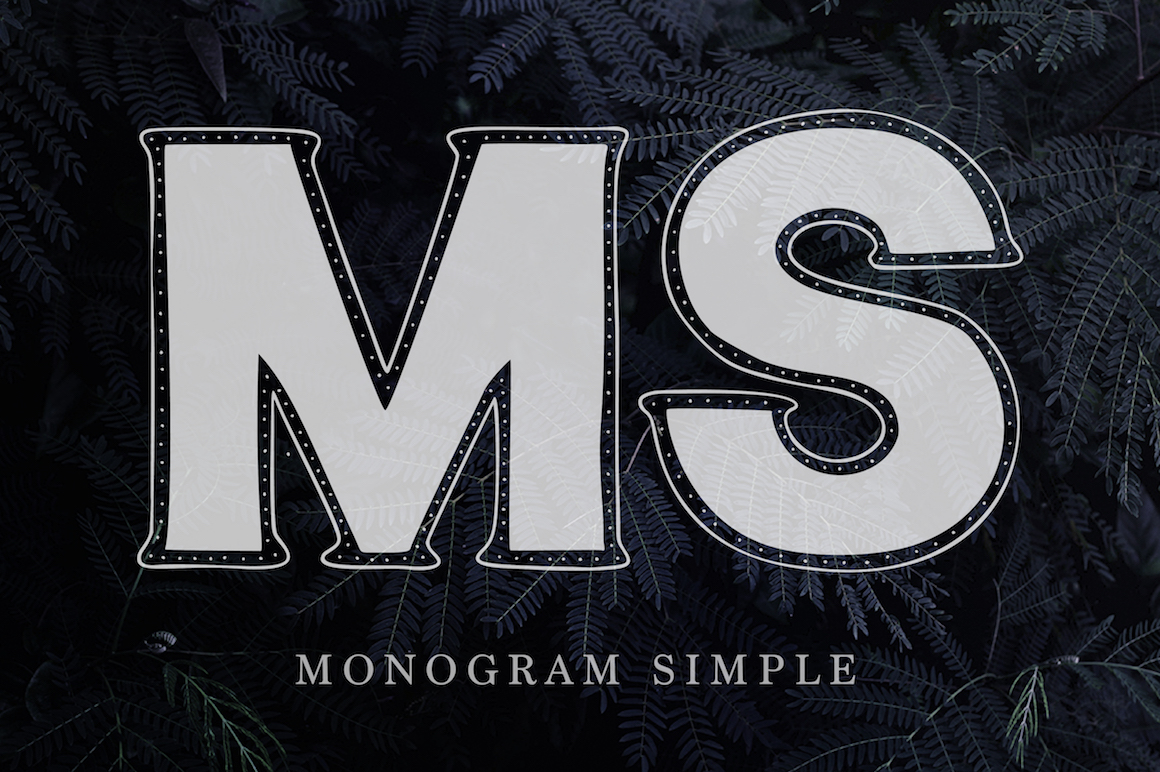 Monogram Font Family Decorative Font By Red Ink 5