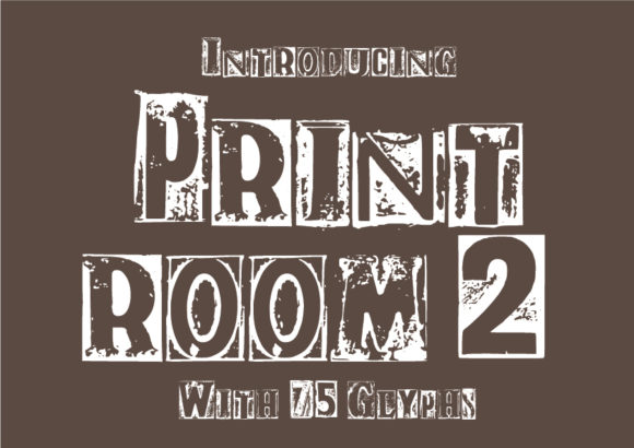 Print Room 2 Display Font By GraphicsBam Fonts