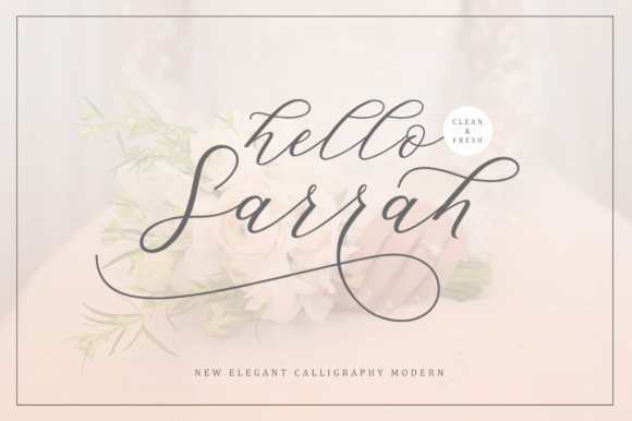 Hello Sarrah Script Fonts Font Door Musafir LAB